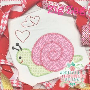 2310 Valentine Snail All-In-One Applique Design