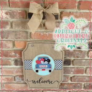 2314 Truck with Hearts Interchangeable Tab Design