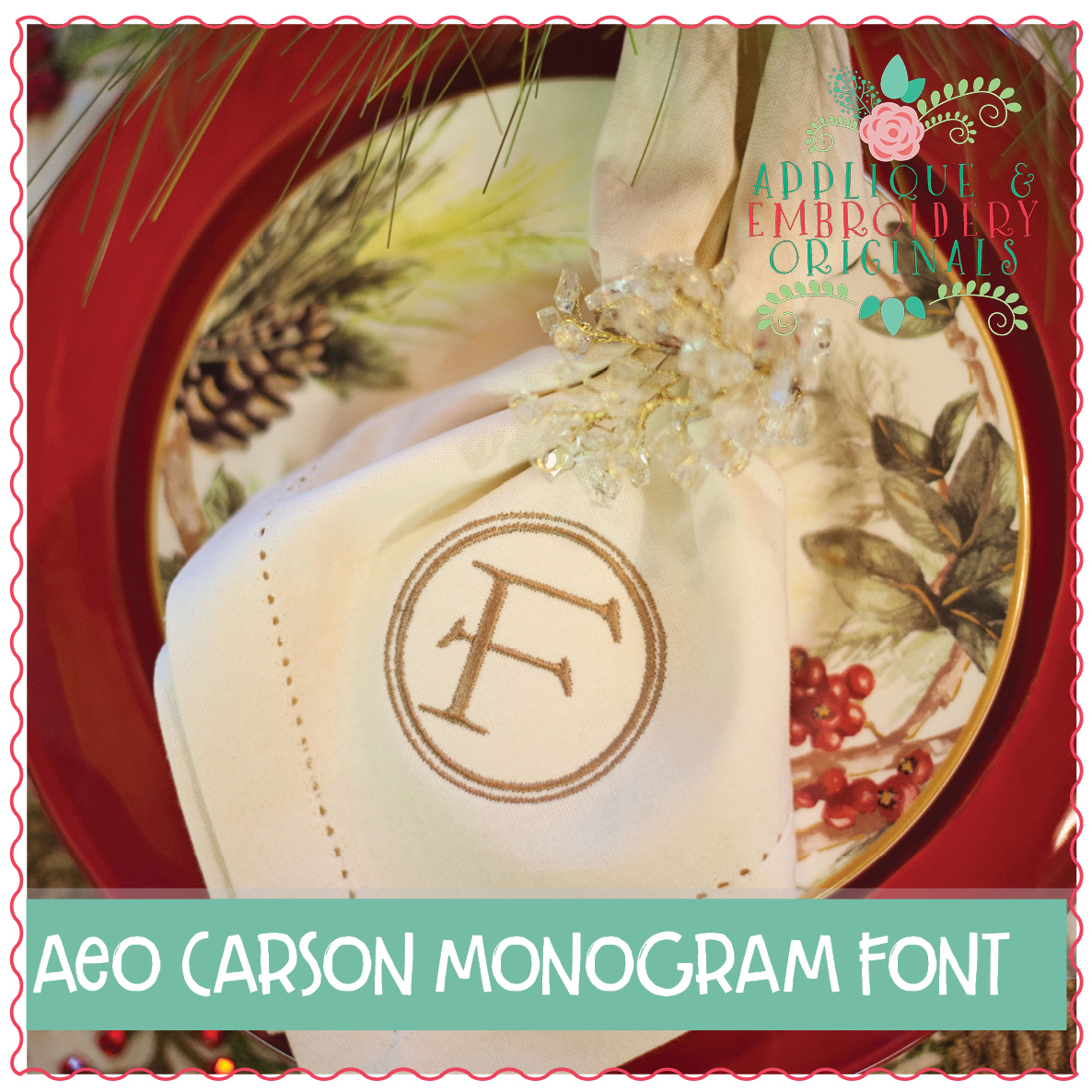 AEO 233 Carson Monogram Font