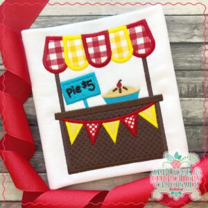 2332 Pie Stand Applique Design