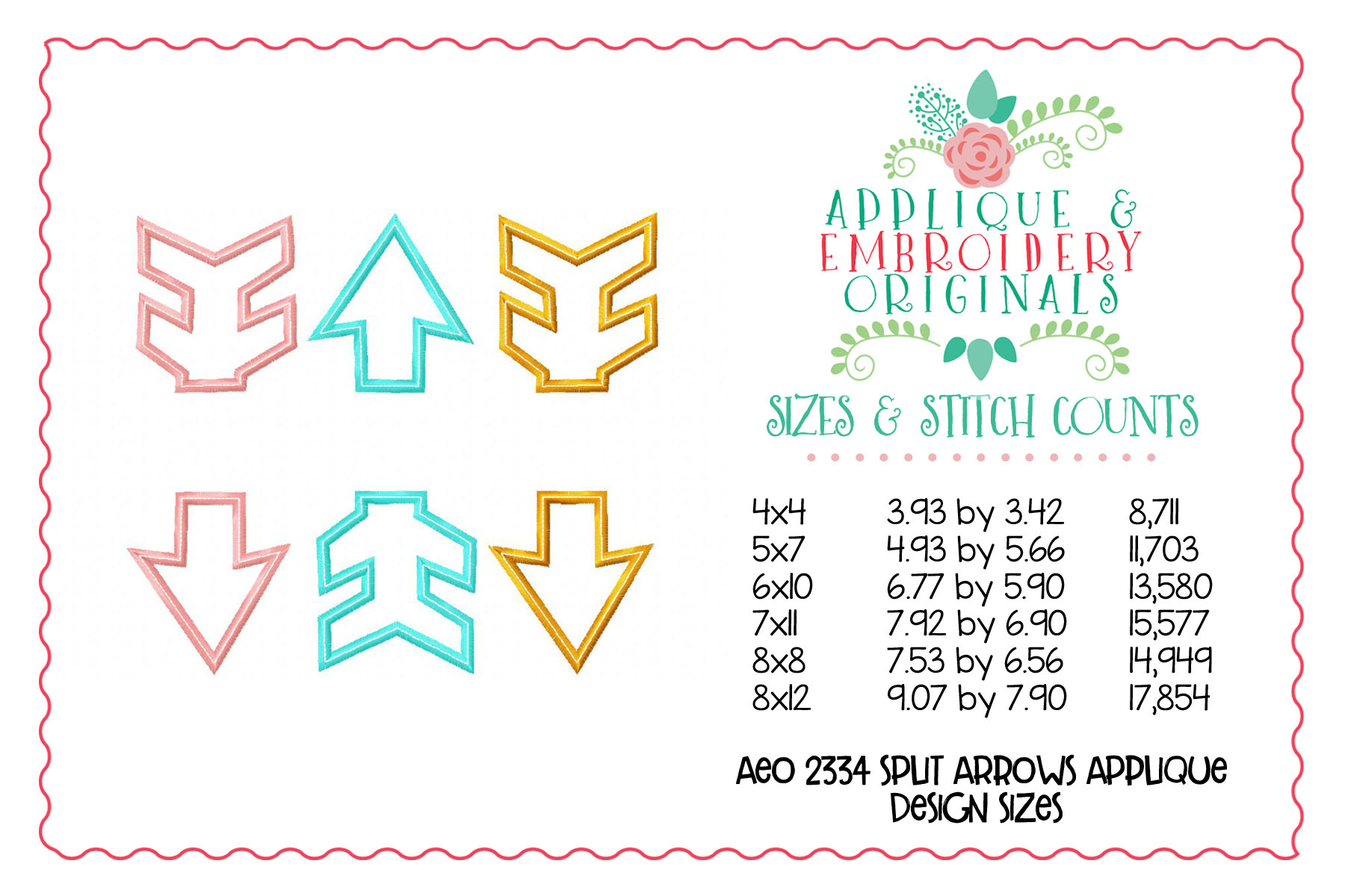 AEO 2334 Split Arrows Sample