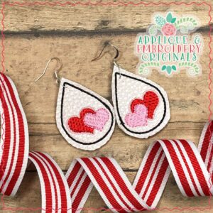 2354 Scalloped Double Earrings In-The-Hoop Design