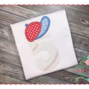 236 Baseball Softball Applique Numbers Design
