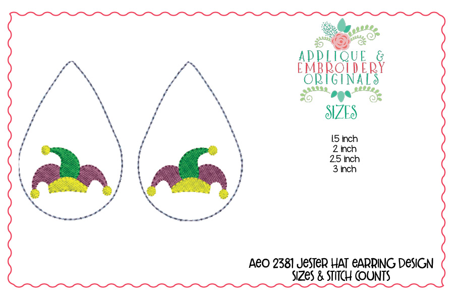 AEO 2381 Jester Hat Earring 1