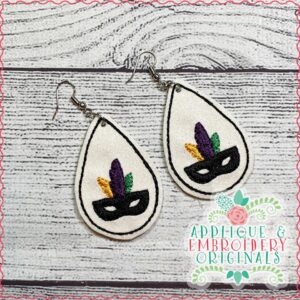 2382 Mask Earrings In-The-Hoop Design