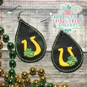 2403 Horseshoe Earrings In-The-Hoop Design