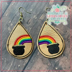 2408 Pot of Gold Earrings In-The-Hoop Design