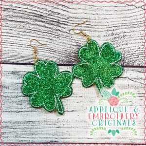 2409 Clover Earrings In-The-Hoop Design
