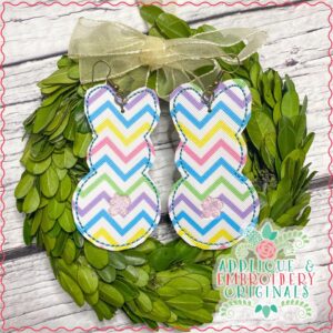 2431 Bunny Tail Earrings In-The-Hoop Design