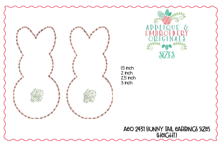 AEO 2431 Bunny Tail Earrings 1