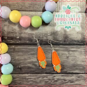 2433 Carrot Earrings In-The-Hoop Design