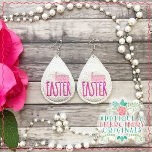 2434 Happy Easter Earrings In-The-Hoop Design