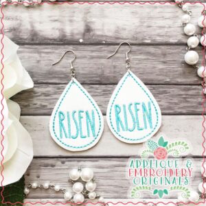 2435 Risen Earrings In-The-Hoop Design