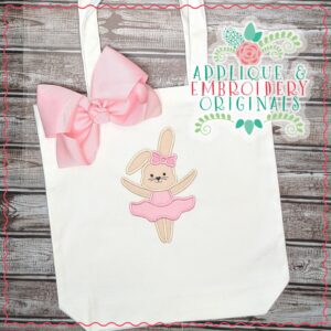 2438 Bunny Ballerina All-In-One Applique Design