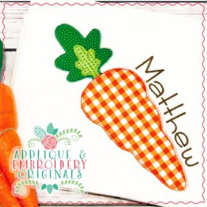 2442 Carrot Single All-In-One Applique Design