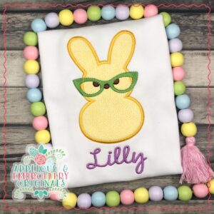 2490 Marshmallow Girl with Glasses Applique Design