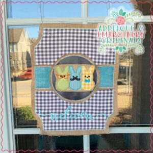 2500 Marshmallow Bunny Boy Trio Tab Interchangeable Tab Design