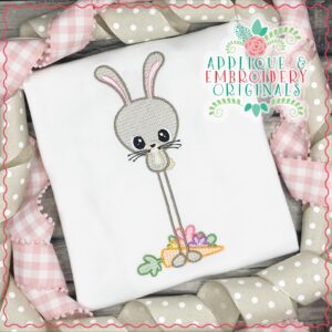 2503 Long Legged Bunny Sketch Embroidery Design