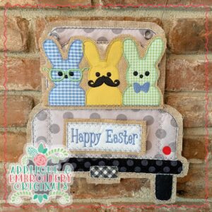 2513 Marshmallow Bunny Boy Trio Tab Interchangeable Design for Truck