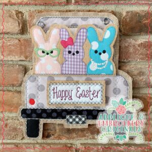 2514 Marshmallow Bunny Girl Trio Tab Interchangeable Design for Truck