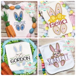 2529 Bunny Frame SET Applique Design