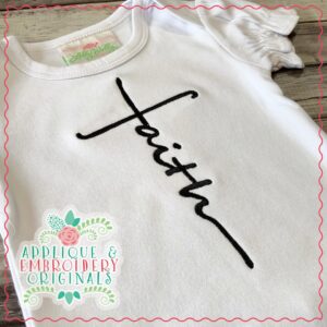 2532 Faith Script Embroidery Design