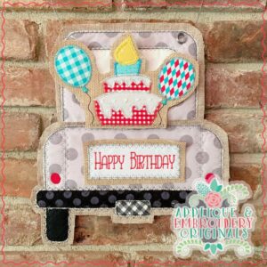 2542 Birthday Cake Balloon Tab Interchangeable Design for Truck