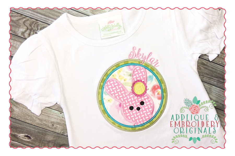 AEO 255 Marshmallow Bunny in Circle Flower