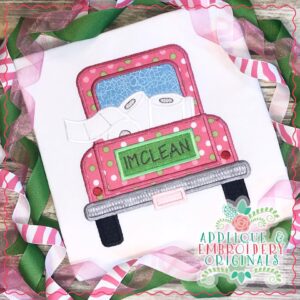 2553 Truck Toilet Paper Applique Design