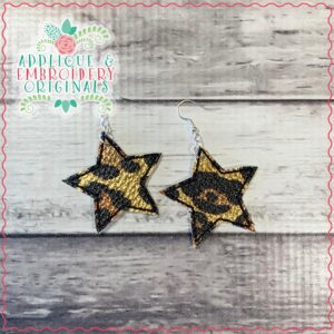 2554 Star Earrings In-The-Hoop Design