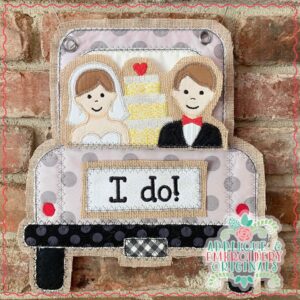 2561 Bride and Groom Tab Interchangeable Design for Truck