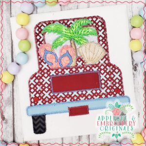2568 Beach Truck Applique Design