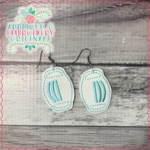 2579 Face Mask Earrings In-The-Hoop Design