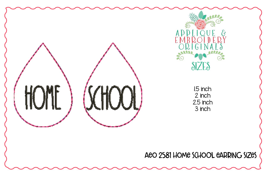 AEO 2581 Home School Earrings 1