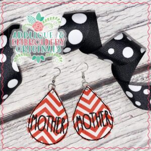 2586 Mother Earrings In-The-Hoop Design