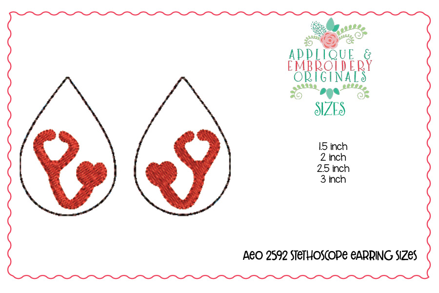 AEO 2592 Stethoscope Earrings 1