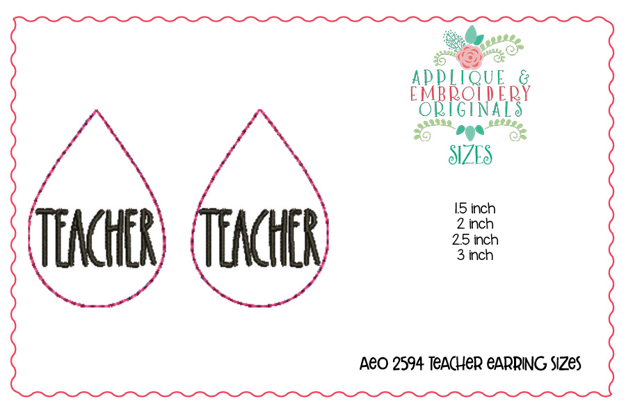 AEO 2594 Teacher Earrings 1