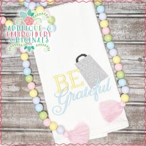 2601 Be Grateful Embroidery Design