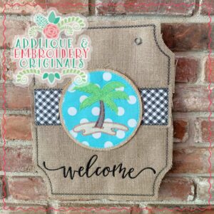 2645 Palm Tree Tab Interchangeable Tab Design