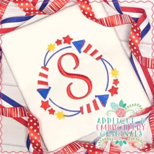 2662 Rocket Frame Applique Design