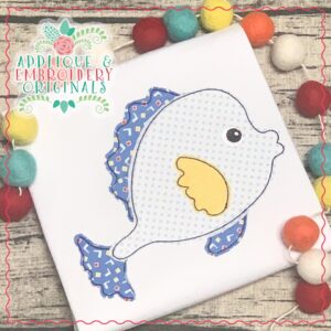 2679 Fish Boy Simple Stitch Applique Design