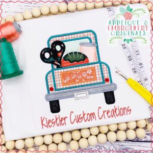 2709 Truck Sewing Supplies Applique Design