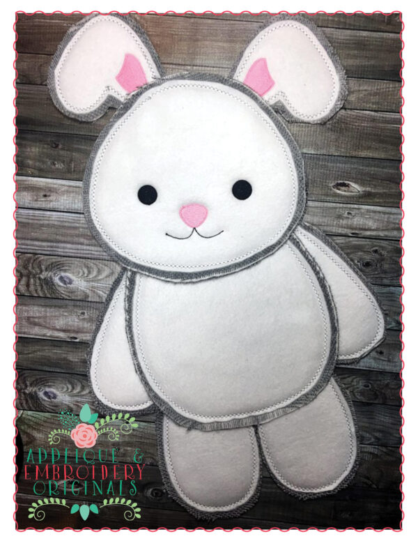 271 Easter Bunny Door Hanger In-The-Hoop Applique Design - Image 3