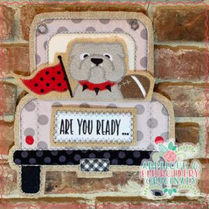 2722 Bulldog Mascot Interchangeable Design for Truck