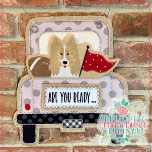 2723 Collie Mascot Interchangeable Design for Truck