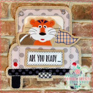 2731 Tiger Mascot Interchangeable Design for Truck