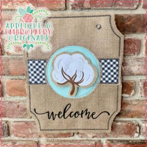 2744 Cotton Boll Tab Interchangeable Tab Design