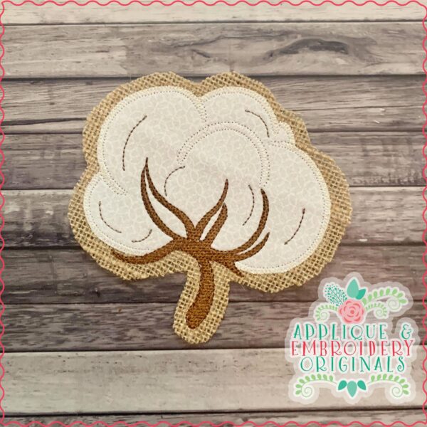 2744 Cotton Boll Tab Interchangeable Tab Design - Image 2