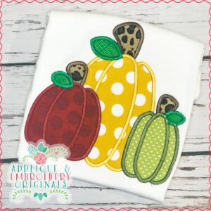 2754 Pumpkins Applique Design