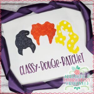 2762 Sister Witch Hair Applique Design